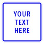Traffic Blue Border