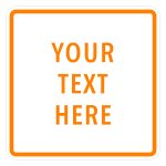 Traffic Orange Border